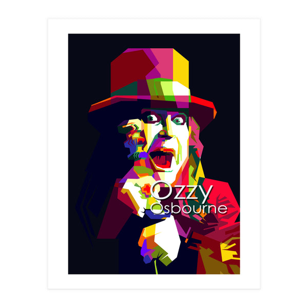 Ozzy Osbourne Metal Classic Rock Pop Art WPAP (Print Only)