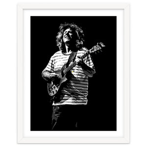 Pat Metheny American Jazz Guitarist Legend in Monochrome by taurungka