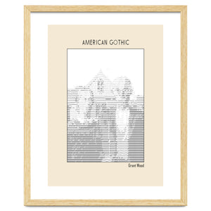 American Gothic – Grant Wood (ascii Art) by Doa Project