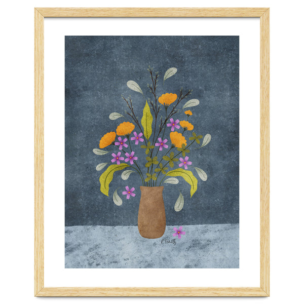Moody Floral Vase