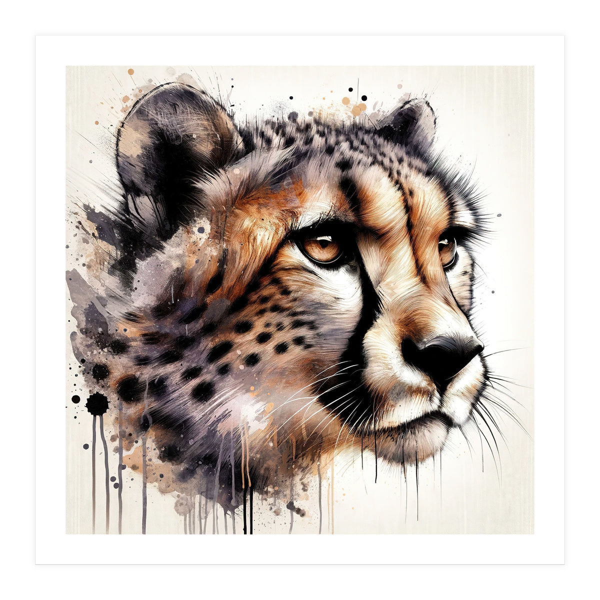 Watercolor Cheetah (Print Only)
