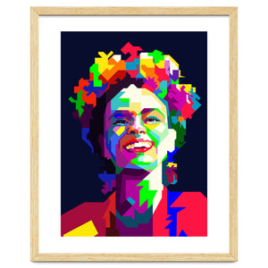 Frida Kahlo Mexican Artist Painting Pop Art WPAP by Artkreator