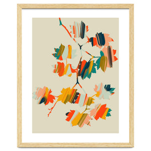 colorful hanging maple leaves by Annick