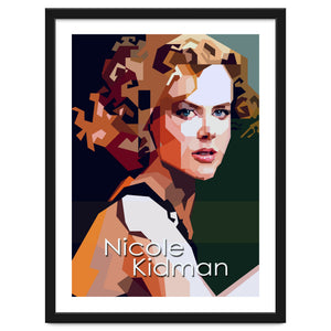 Nicole Kidman Hollywood Actress Retro Style by Artkreator