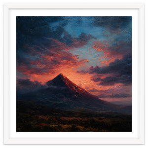 Majestic Mountain Peak at Sunset by artistic