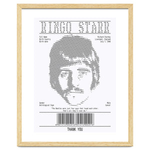 Receipt Art Ringo Starr Quotes by Doa Project