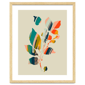 Colorful Poplar Tree Leaf by Annick
