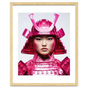 Pink Samourai Portrait by Aurelie Gadiou