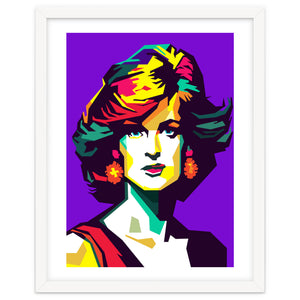 Retro Diana Famous Loved Beauty Woman by Artkreator