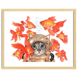 Scuba Catlgbright by Wendy Hogue Berry