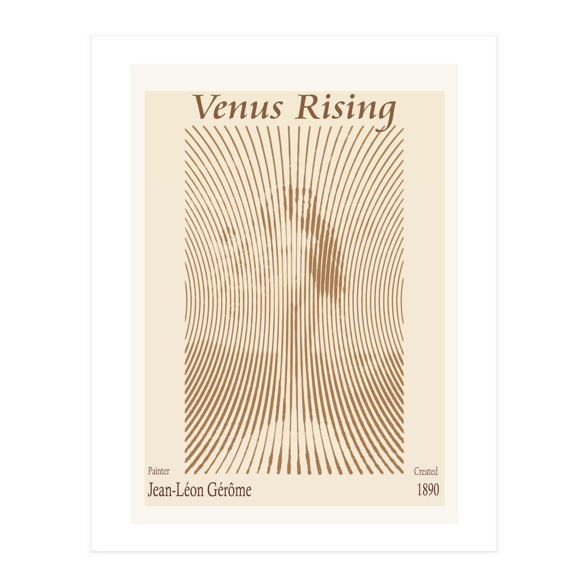 Venus Rising by Jean Léon Gérôme (1890) (Print Only)