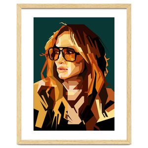 Jennifer Lopez Celebrity Art Retro Style Illustration by Artkreator