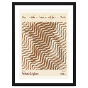 Girl With A Basket Of Fruit Date – Frederic Leighton (1863) by Doa Project