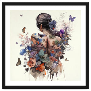 Watercolor Butterfly Bouquet by Chromatic Fusion Studio