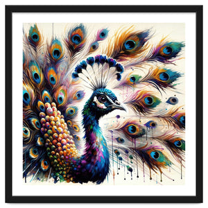 Peacock Feather Splendor by Chromatic Fusion Studio