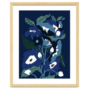 Garden Flowers at night by Annick