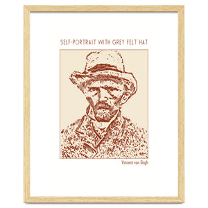 Self Portrait With Grey Felt Hat – Vincent Van Gogh by Doa Project