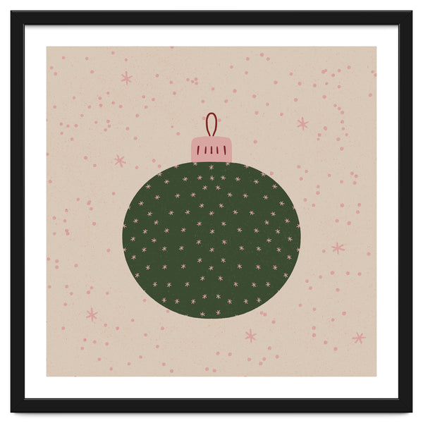 Christmas globe with snowflakes
