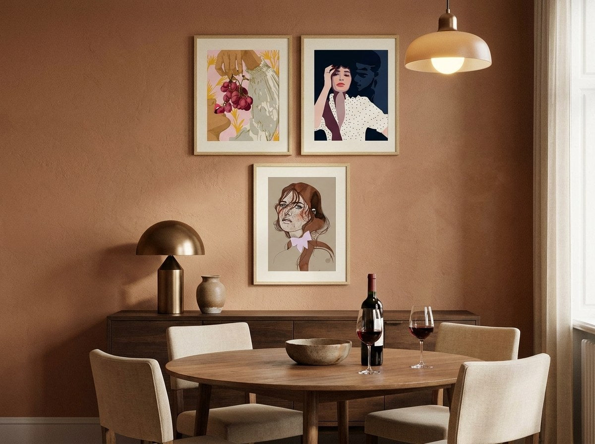Figurative Glow Gallery Wall Set arrangement