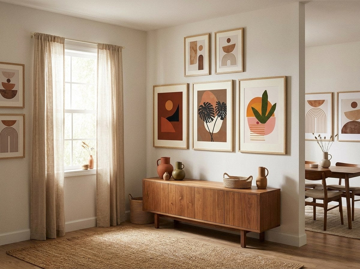Desert Bloom Gallery Wall Set arrangement