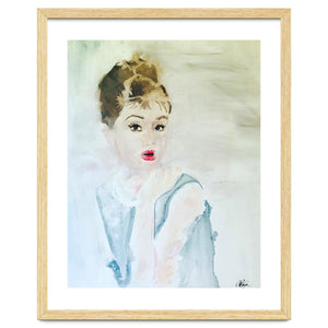 Audrey In Blue by Amy Bridge