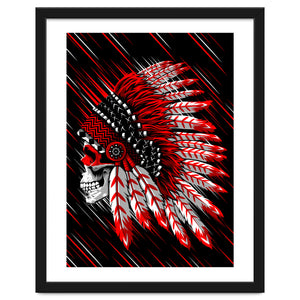 Skull indian chief by Albertocubatas