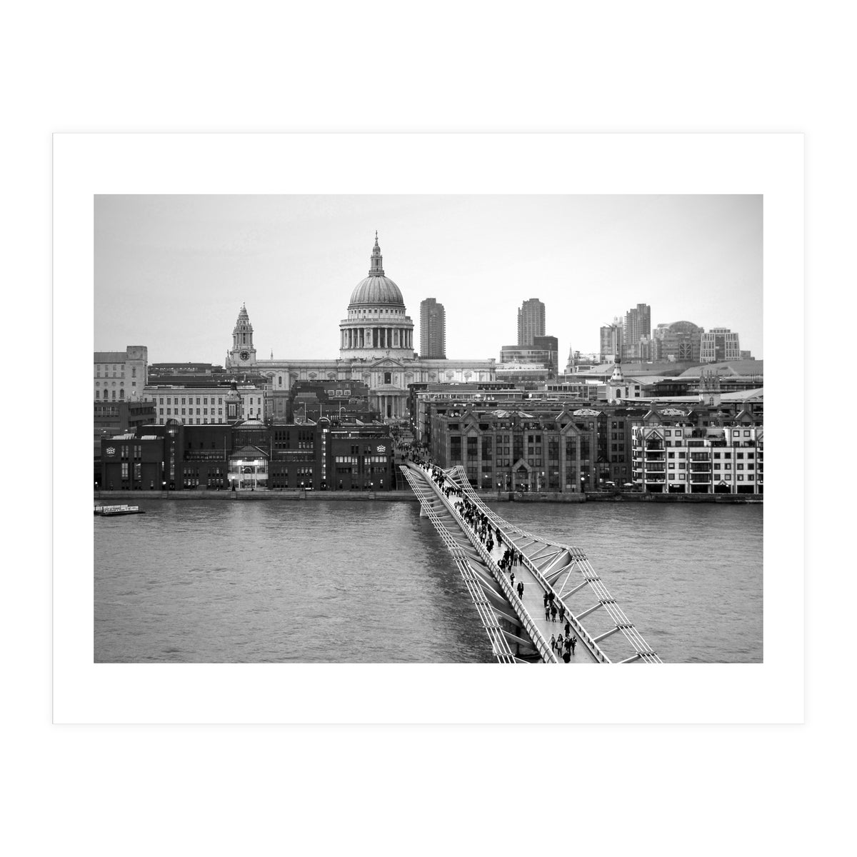London St Pauls And Millennium Bridge (Print Only)