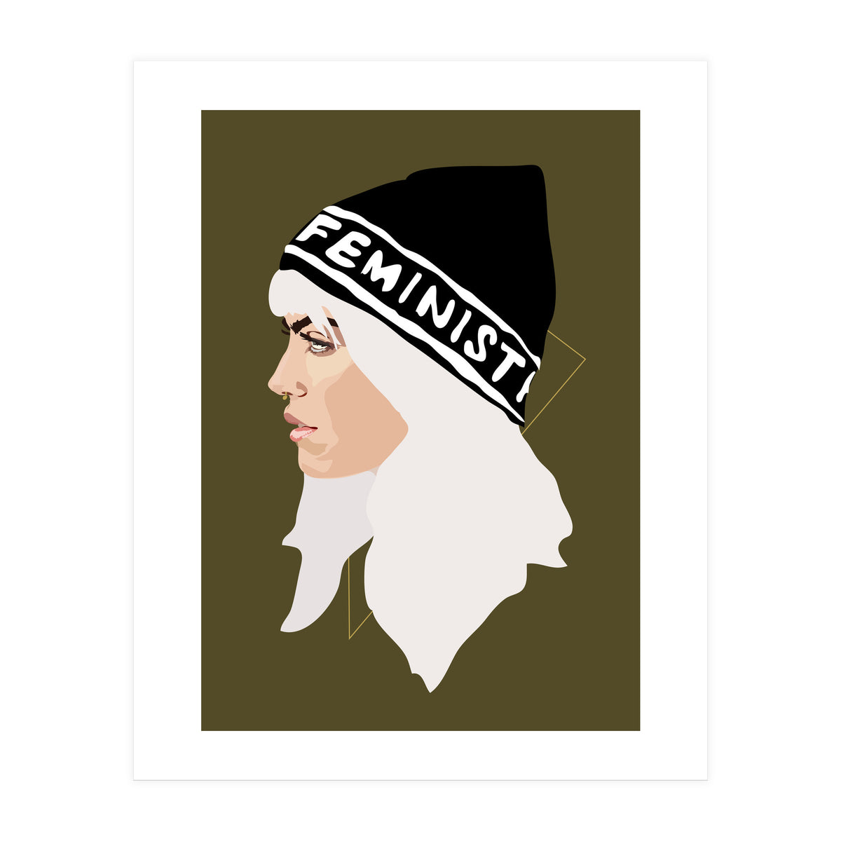 Feminist (gold) (Print Only)