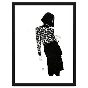Untitled #39 - Woman in animal print by Marc A. Burns