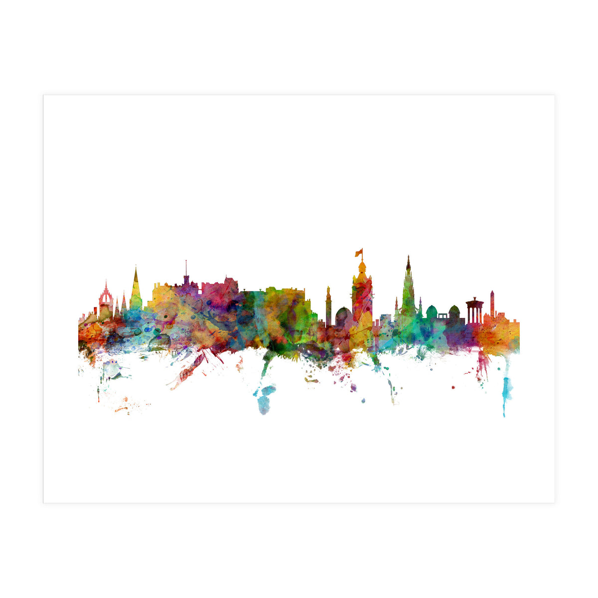 Edinburgh Scotland Skyline (Print Only)