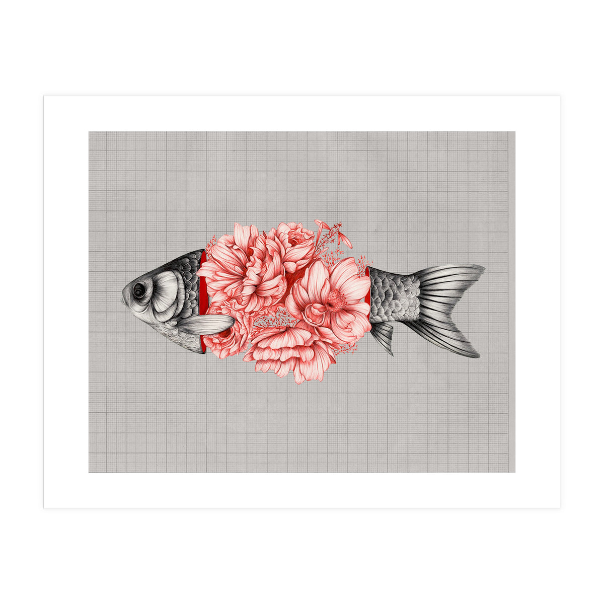 Vintage Tropical Aquarium Fish (Print Only)