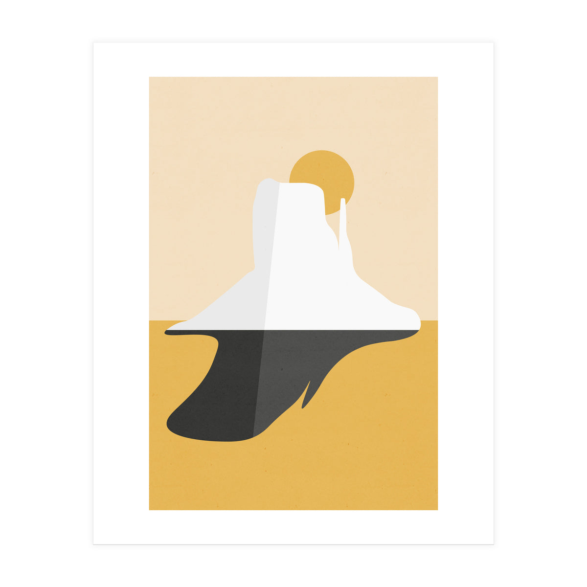 Abstract Mesa - Golden Desert (Print Only)