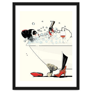 Harley Quinn in the Bath, funny Bathroom Humour by Wyatt9