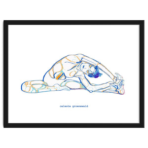 Seated Angle Pose by Celeste Groenewald
