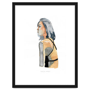 Untitled #13 - Woman in profile by Marc A. Burns