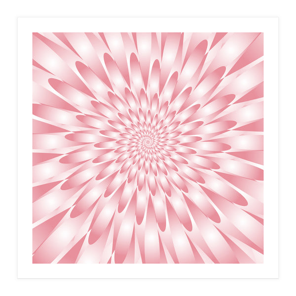 Spiral Pink Flower (Print Only)