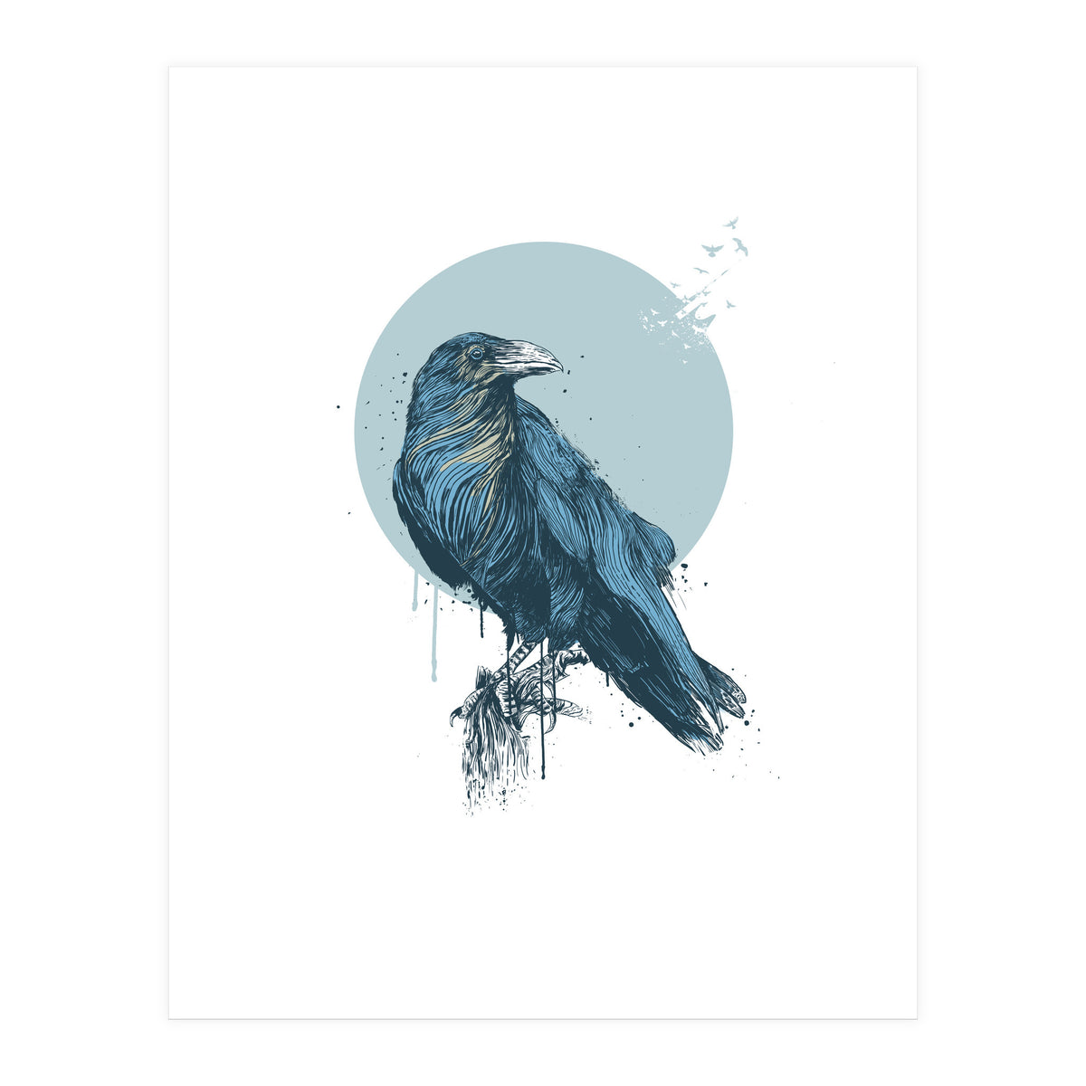 Blue Crow (Print Only)
