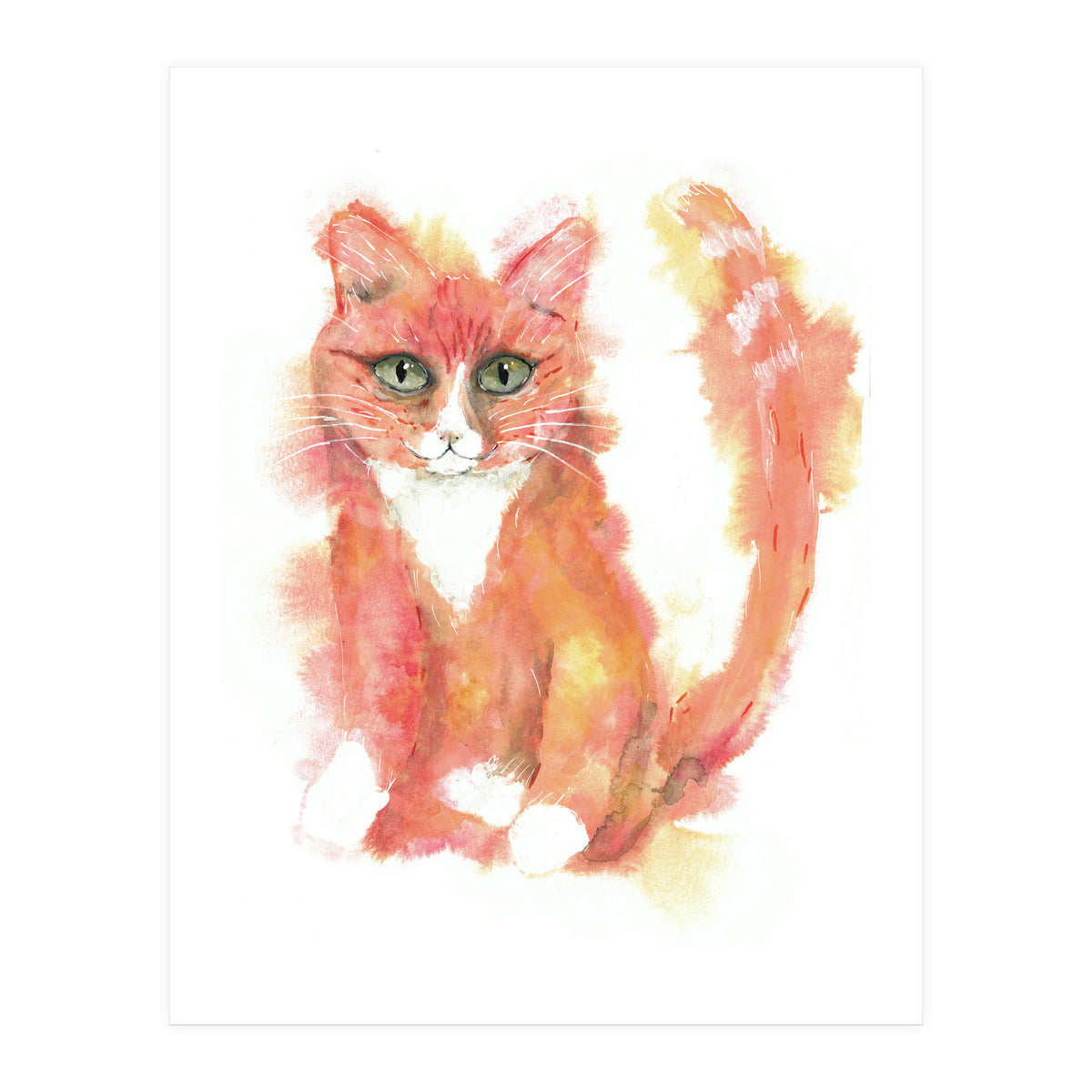 Orange tabby cat (Print Only)