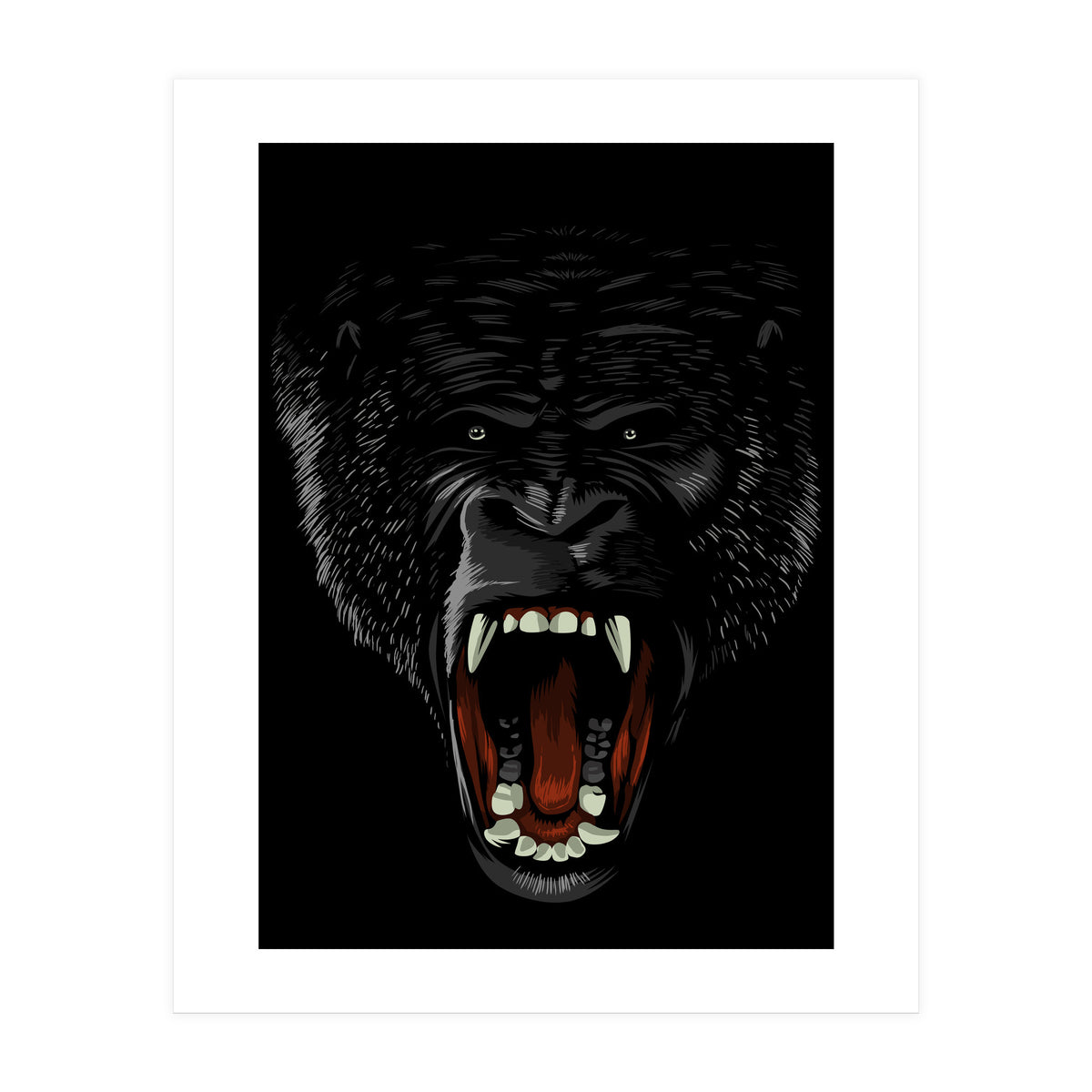 Gorilla attack (Print Only)