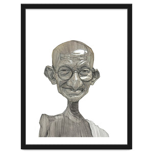 Mahatma Gandhi by Stavros Damos