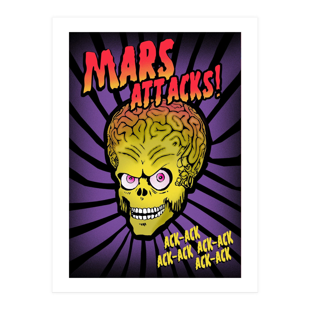 Mars Attacks movie poster (Print Only)