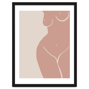 Female nude closeup line-a by Doriscici