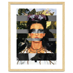 Frida's Self Portrait With Thorn Necklace & Amy Winehouse by Luigi Tarini