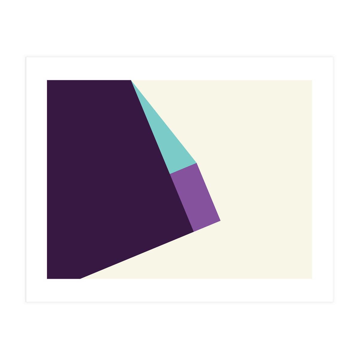 Geometric Shapes No. 42 - lilac, blue & purple (Print Only)