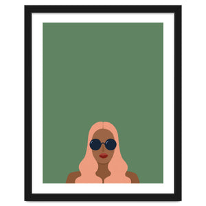 Lady with pink hair by DESIREE FELDMANN