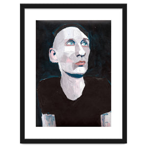 Untitled #029 - Man in black t-shirt by Marc A. Burns