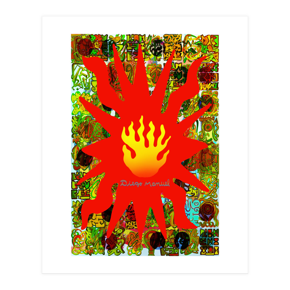 Fuego Y Graffiti 58 (Print Only)
