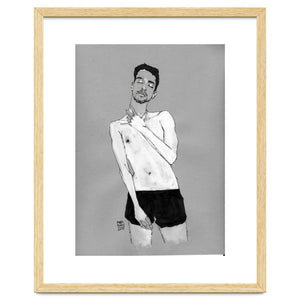 Untitled #42 - Man in black shorts by Marc A. Burns