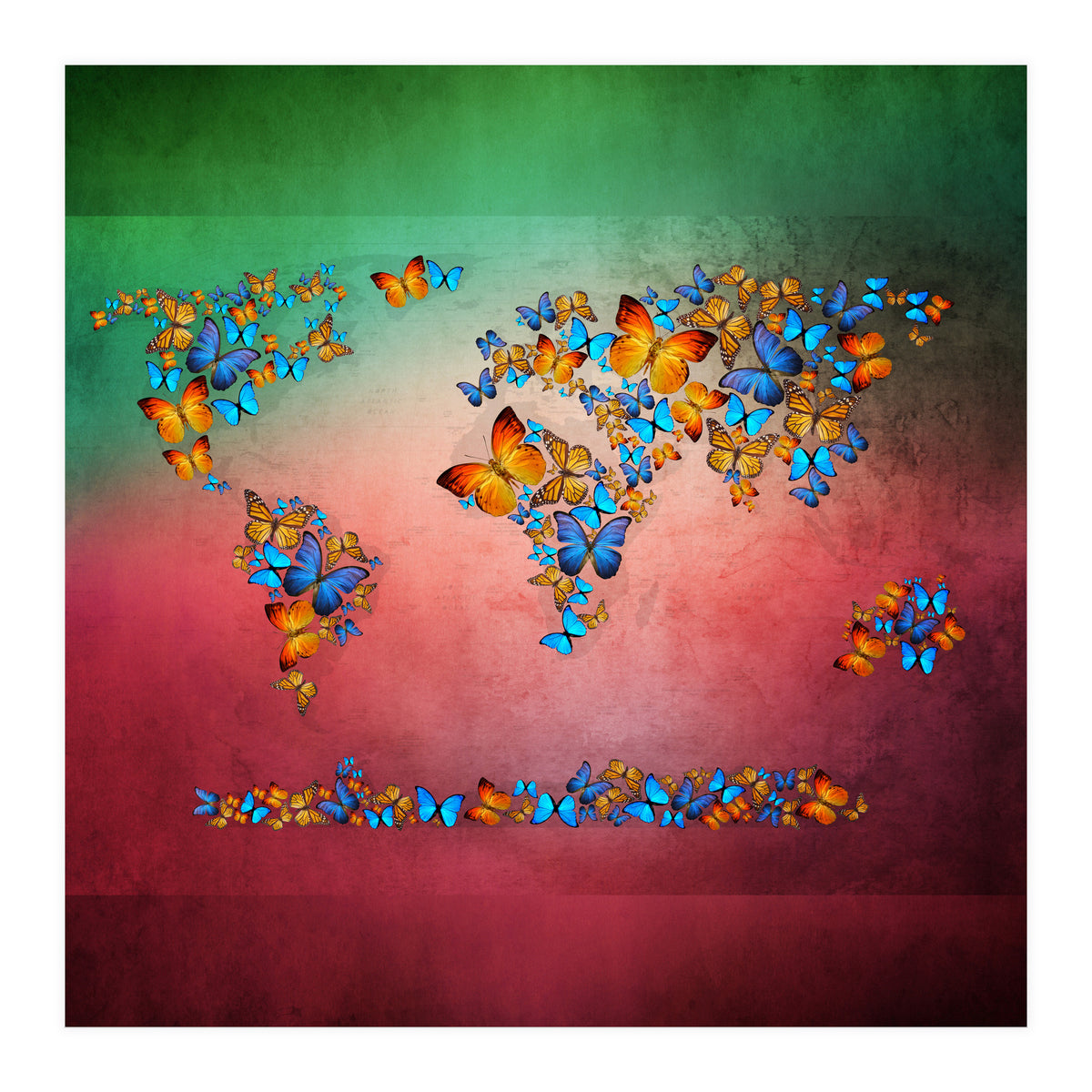 Map Of The World (Print Only)