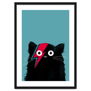 Doozal Cat Bowie Black by Doozal